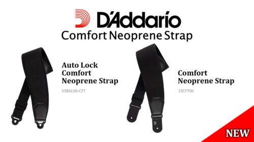 D’Addario(ダダリオ) 装着感とデザイン性の両方追求したネオプレンストラップ「Comfort Neoprene Strap」が発売！