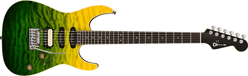 Charvel シャーベル Pro-Mod Plus Dinky DK24 HSS 2PT EB QM Zombie Fade エレキギター