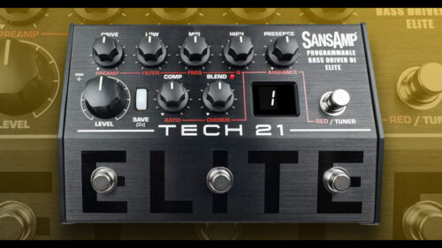 TECH21から 幅広い環境で安定したベースサウンドを構築できる「SansAmp Programmable Bass Driver ELITE」が発売！