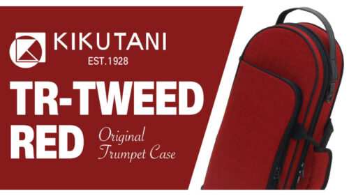 KIKUTANI（キクタニ）から 上品なコットンツイード生地を贅沢に使用したトランペットケース「TR-Tweed」に新色レッドが登場！