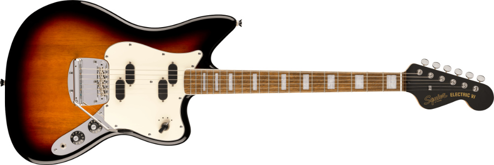 Squier スクワイア スクワイヤー Paranormal Electric VI LRL PPG 3-Color Sunburst 6弦エレキベース