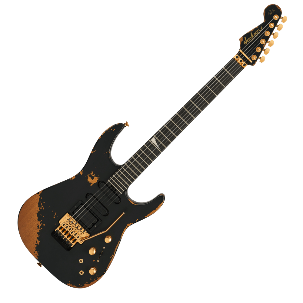 Jackson Pro Series Signature Phil Collen PC1-E Ebony Fingerboard Worn Black エレキギター