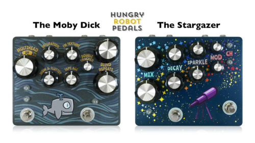 Hungry Robot Pedalsから テープエコーライクなディレイペダル「The Moby Dick」と、デュアルリバーブペダル「The Stargazer」が発売！