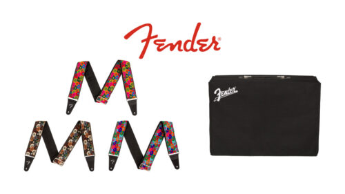 Fenderから、レトロなフラワー柄ストラップ「Wild Bloom Strap」と、実用性の高いブラックナイロン製アンプカバー3種が発売！