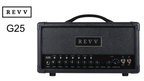 REVV Amplification(レヴ アンプリフィケーション)より、25W仕様のオール・チューブ・ギター・アンプヘッド「G25」が登場！