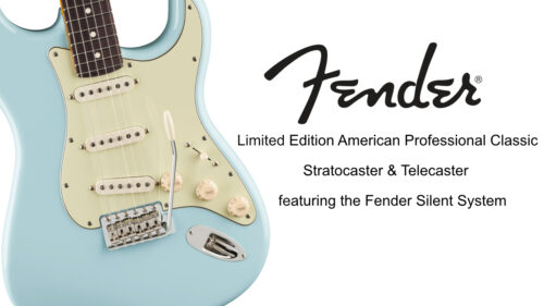 Fender(フェンダー)から、American Professional Classic Stratocaster & Telecasterに、Fender Silent Systemを搭載したリミテッドモデルが登場！