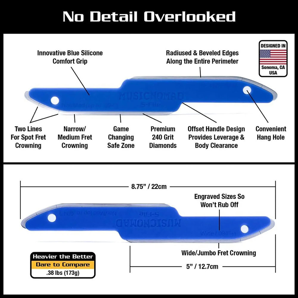 MUSIC NOMAD ミュージックノマド MN872 11 pc Fret Leveling Kit メンテナンスツール11点セット