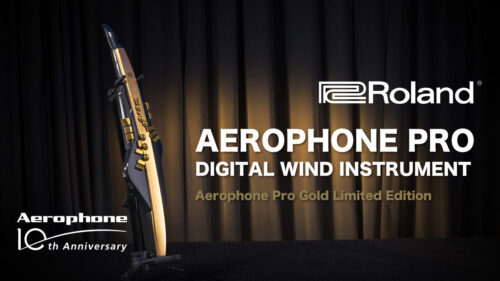 ROLAND（ローランド）から、Aerophone誕生10周年を記念したアニバーサリー・ゴールド仕上げの特別限定モデル「AE-30A Aerophone Pro Gold Limited Edition」が登場！