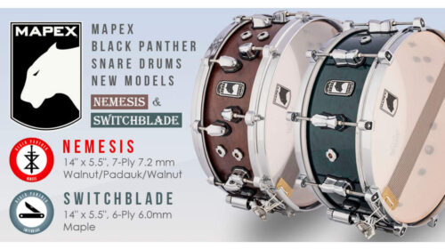 MAPEX（メイペックス）ブラックパンサーシリーズから、NEWモデル「SWITCHBLADE」「NEMESIS」が登場！