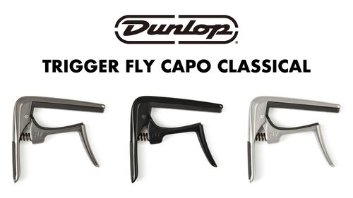 Jim Dunlop（ジムダンロップ）からクラシックギターやフラメンコギターなどのフラットな指板向けのカポタスト「TRIGGER FLY CAPO CLASSICAL」が発売！
