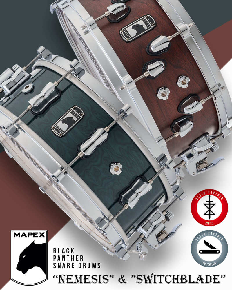 MAPEX(メイペックス)ブラックパンサーシリーズから、NEWモデル「SWITCHBLADE」「NEMESIS」が登場!
